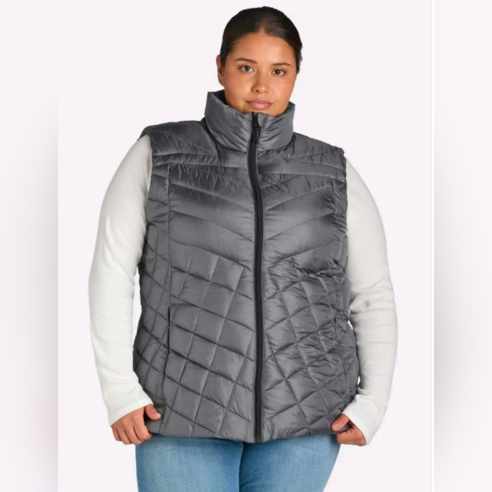 Big Chill Chevron Quilted Puffer Vest Sz 2X NWT